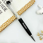 Personalized Pen Transparent Crystal Filled Look