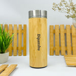 Personalized Bamboo 500 ML Stainless Steel Water Bottle