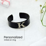 Personalized Name & Initial Ring – A Unique Gift for Your Partner