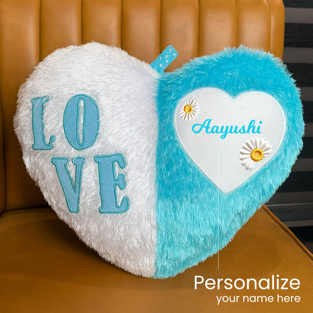 Personalized Heart-Shaped Love Cushion