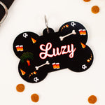 Personalized Wooden Dog Name Tag - Bone