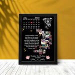 Personalized Photo Collage Moon Frame-8x12” | Love Craft Gifts