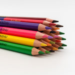 Personalized Name Printed Color Pencil Set – 24 Shades | Love Craft Gifts