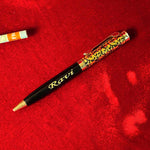 Customized Black Golden Printed Pen