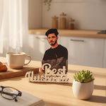 Personalized Cartoon Name Table Stand – Best Husband Edition (7×6")