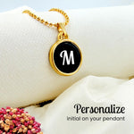 Personalized Initial Pendant Necklace – Elegant Custom Letter Jewelry