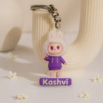 Personalized Labubu Hoodie Character Keychain