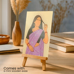 Custom Wedding Couple Acrylic Illustration – 4x6" | Love Craft Gifts