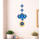 Evil Eye Elephant Wall Hanging Nazar Protection Home Décor 20x9 Inch | Love Craft Gifts