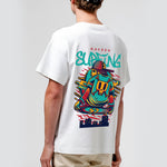 Personalized Surfing Skull Graphic T-Shirt
