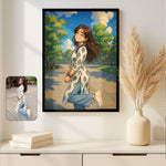 Custom Anime-Style Portrait from Photo – Personalized Digital Art in Vibrant Style | Love Craft Gifts