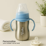 Blue Stainless Steel Sipper Bottle | Love Craft Gifts