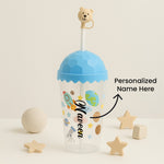 Personalized Kids Space-Themed Sipper Cup – Cute Lid Topper, Straw, and Custom Name | Love Craft Gifts