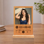 Personalized Spotify Song Wooden Photo Frame – Custom Music Plaque Table Top Gift 4x6" | Love Craft Gifts™