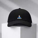 Personalized Photo Printed Black Cap โ Custom Name & Picture Adjustable Baseball Hat for Men & Boys | Love Craft Gifts