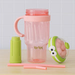 Personalized Cartoon Sipper Bottle with Straw | Custom Name for Kids | Love Craft Gifts