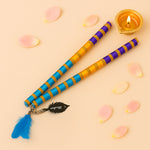 Personalized Dandiya Sticks – Colorful Festive Design with Name Engraving | Love Craft Gifts