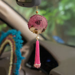 Pink Resin Car Hanger with Tassel | Love Craft Gifts
