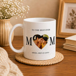 Personalized Best Mom Mug with Family Photo & Names | Custom Coffee Mug | Love Craft Gifts™