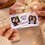 Personalized Bestie Pass Card | Love Craft Gifts™