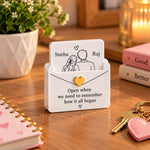 Personalized Couple Open When Message Keepsake 2.5x3" with Custom Names | Love Craft Gifts™