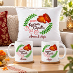 Personalized Karwa Chauth Cushion & Mug Combo | Love Craft Gifts™