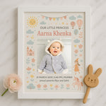 Personalized Baby Birth Announcement Frame – Cute Nursery Decor | Love Craft Gifts