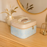 Personalized Blue & Beige Jewellery Storage Box | Love Craft Gifts