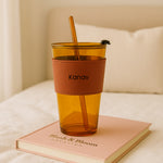 Customized Name Glass Tumbler with Straw – 250ml | Love Craft Gifts