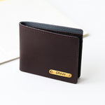 Personalized Leather Wallet with Name Plate | Love Craft Gifts