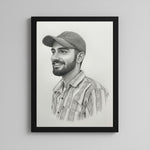 Personalized Pencil Sketch Portrait Wall Frame | Love Craft Gifts
