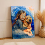 Personalized Painting-Style Canvas Wall Art (Special for Pets) | Love Craft Gifts