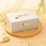 Personalized Silver Faux Leather Jewellery Box | Love Craft Gifts