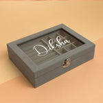 Grey Velvet Jewellery Organizer Box | Love Craft Gifts