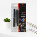 Pierre Cardin Life Fountain Pen Black with Chrome Clip - Personalized | Love Craft Gifts