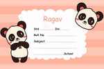 Customized Panda Name Slip | Love Craft Gifts