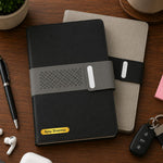 Personalized Premium Leatherette Diary with Custom Name | Professional Corporate Gift for Men & Women - 5.5x8.3" | Love Craft Gifts™