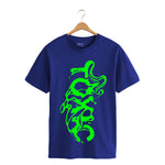 Abstract Neon Liquid Graphic T-Shirt