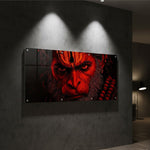 Hanuman Ji Fierce Face Acrylic Wall Art (10 Γ 21")