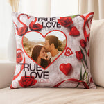 True Love Personalized Photo Cushion (10x10) | Love Craft Gifts