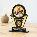 Custom Saraswati Trophy for School Competitions – Personalized Name & School Text | Love Craft Gifts