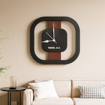 Personalized Wooden Round Wall Clock | Love Craft Gifts