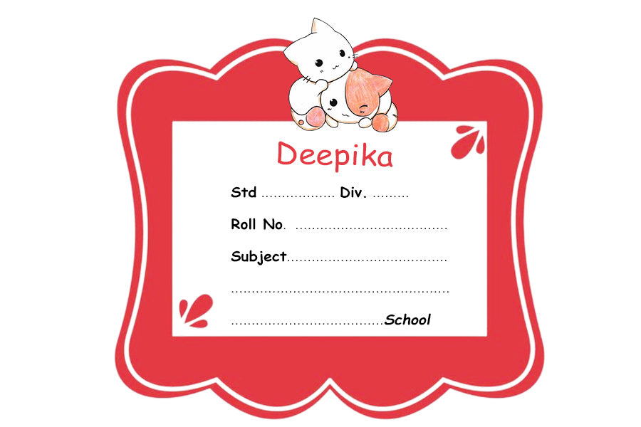 Simple Red Name Slips