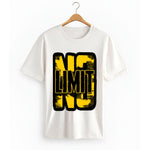 NO LIMIT Motivational Graphic T-Shirt