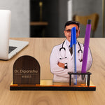 Personalized Doctor Table Nameplate with Custom Photo & Name | Love Craft Gifts