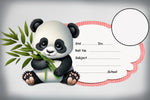 Cute Panda Personalised Notebook Name Stickers | Love Craft Gift |