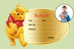 Winnie-the-Pooh Personalised Notebook Name Slips | Love Craft Gifts |