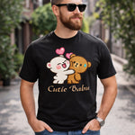 Dugu Bugu Cutie Babu Graphic Print Black T-Shirt – Unisex Casual Wear | Love Craft Gifts