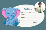 Elephant Personalised Notebook Name Slips | Love Craft Gifts |