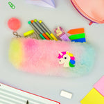 Mini Multicolor Unicorn Stationery Kit- 10 Pencils(1 Box) , 1 Eraser, 1 Sharpener & Sticky Notes